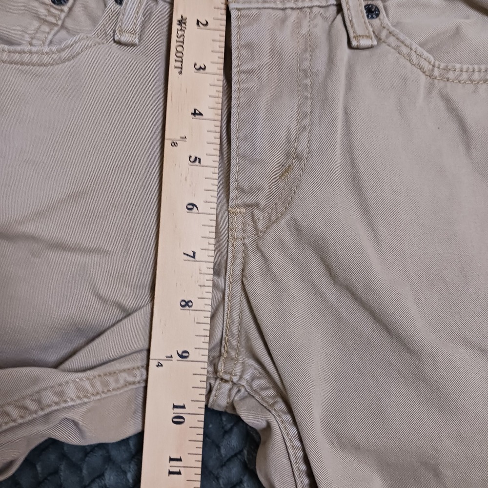 Levi's 511 White Tab Jeans Men 28x30 Beige Cotton Straight Slim Workwear - Picture 4 of 12